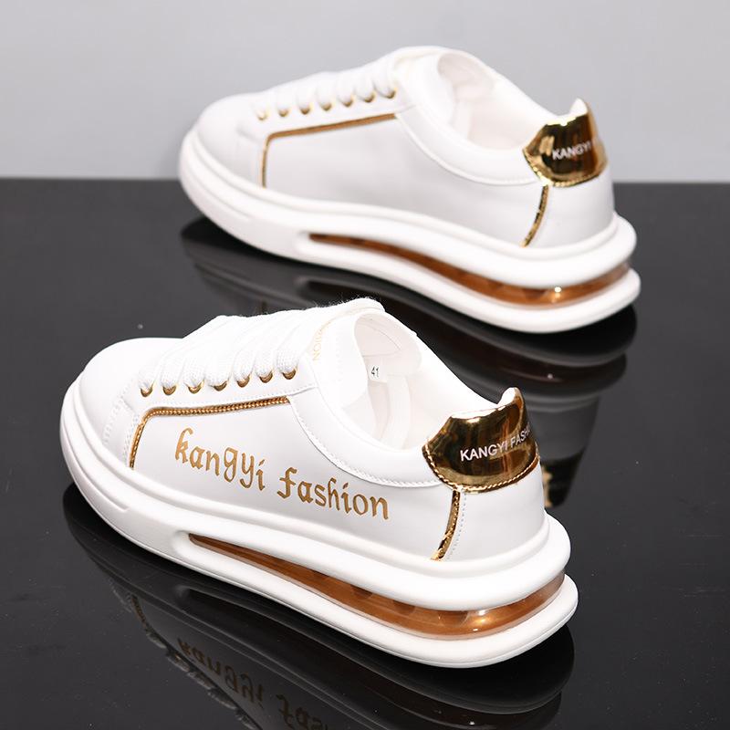 

McQueen air cushion sneakers spring and autumn thick-soled lightweight casual board shoes tide KY2 flat bottom 35