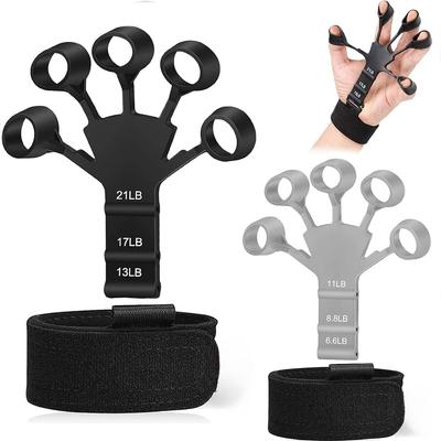 Griffkrafttrainer, Fingerstärkungsgerät, Handgriffstärkungsgerät, Fingertrainer mit 6 Widerstandsstufen, verstellbares Handstärkungsgerät für die Handtherapie