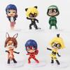 Ladybug Garage Kit Cartoon Model Cake Bauble Q Version Doll Ornament