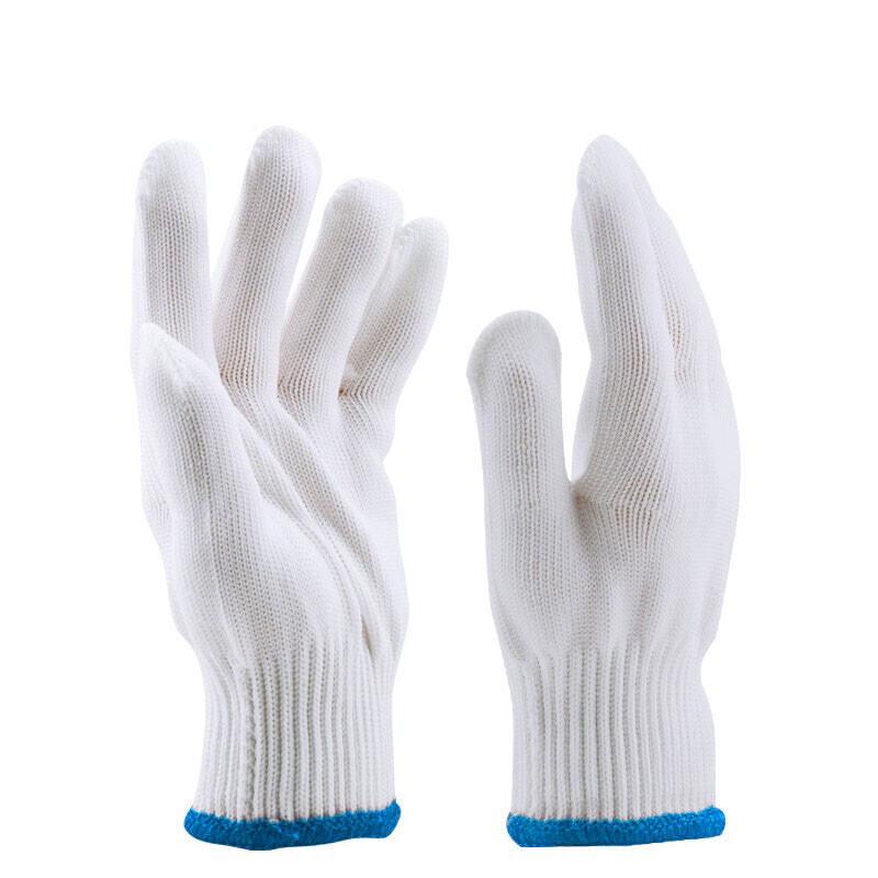 Qiyichen GSB033 White Nylon Safety Work Gloves