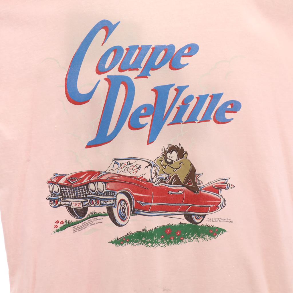 Warner Bros 90s Old Looney Tunes Tasmanian Devil Short Sleeve Long T-shirt Men's Used