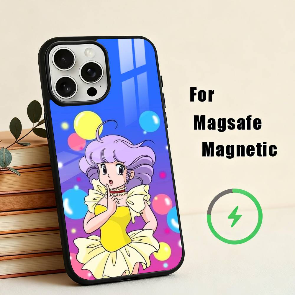 M-Magical Angel Creamy M-Mami Phone Case For iPhone 17,16,15,14,13,12,Plus,Pro,Max for Magsafe Magnetic Wireless Charging