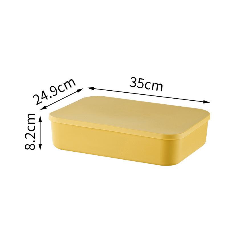 Plastic Storage Box Jewelry Lipstick Organizer Toy Underwear Stackable Baskets Colorful Desktop snacks Box Containers