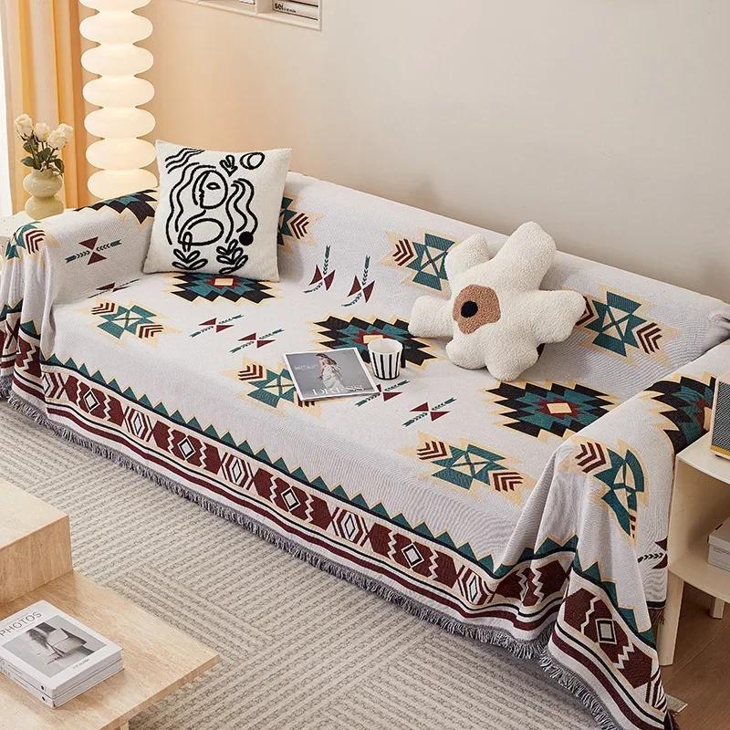 Modern Sofa Towel Cover Camping Blanket Picnic Mat Sofa Cover Four Seasons Universal All Inclusive L  Sofas Mat Slip Covers