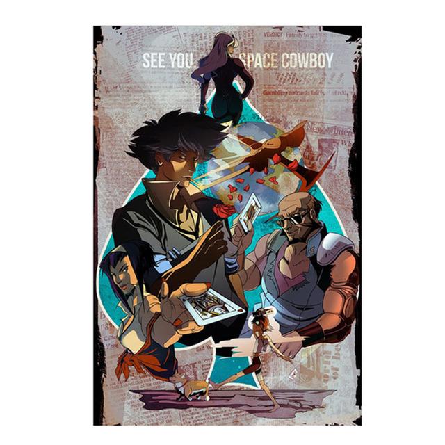 Japan Anime Posters Vintage Cowboy Creativity Posters Canvas Paintings Posters and Prints Living Home BedRoom Bar Artwork Decor No Frame
