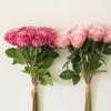 Realistic Simulation Rose Flower Real Touch Fake Flowers  Outdoor Garden Decor