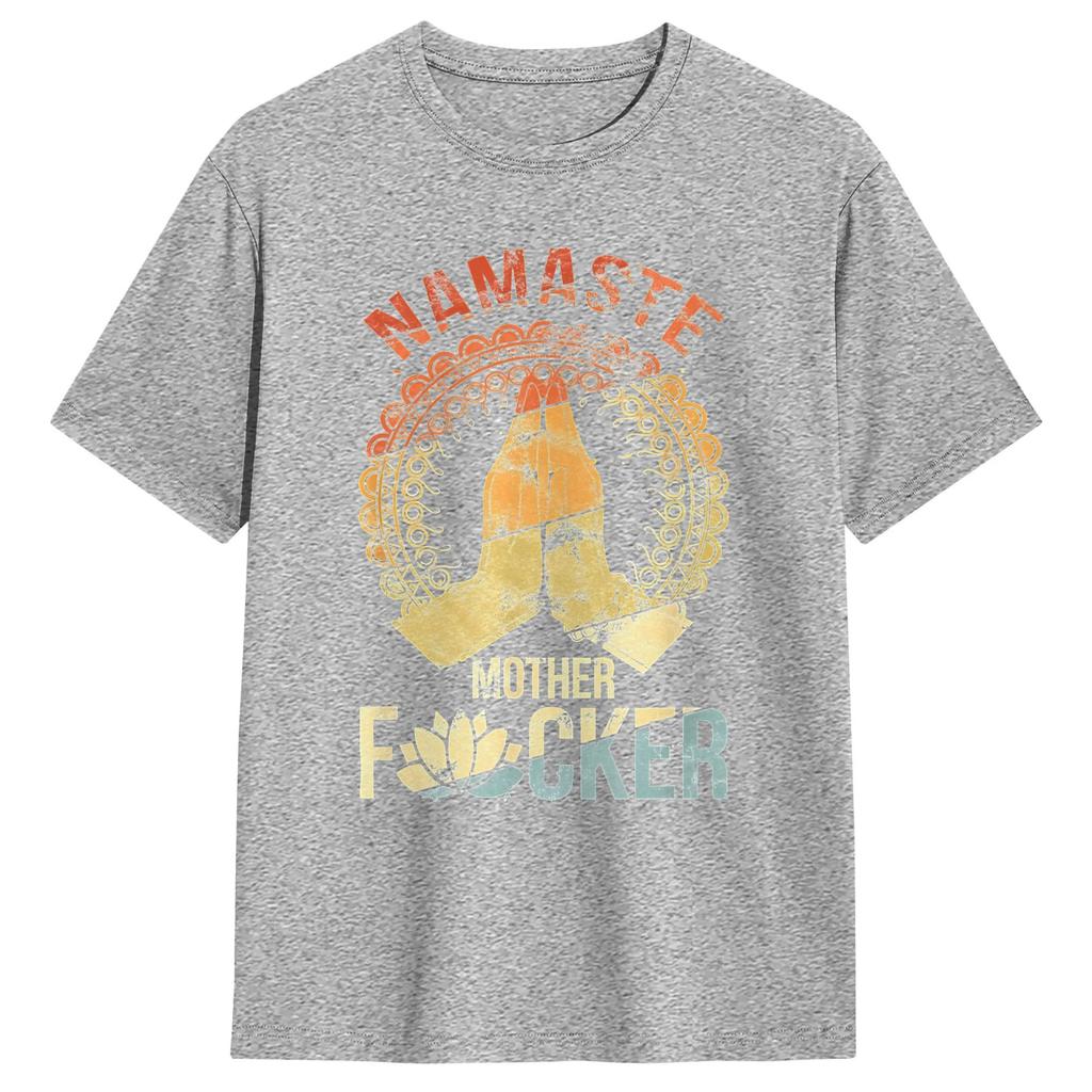 Namaste Mother TShirt Summer Pure Cotton TShirts For Unisex Novelty Print Tee Shirt ShortSleeve Funny Top Tees