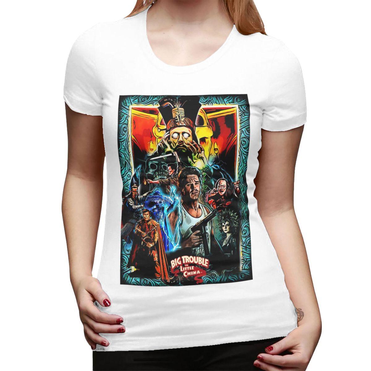 Big Trouble In Little China Big Trouble In Little China TShirt for Women Crew Neck T Shirts Womens  Summer Clothes Tops S