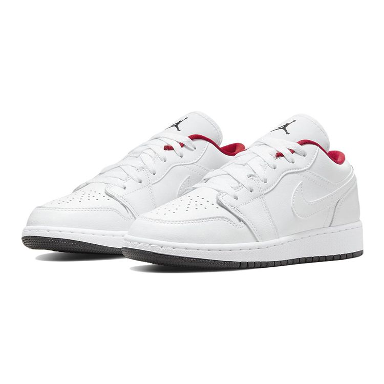 Дитячі кросівки Air Jordan 1 Low GS Білий Гімназійний Червоний Університетський-Блакитний Чорний 553560-164