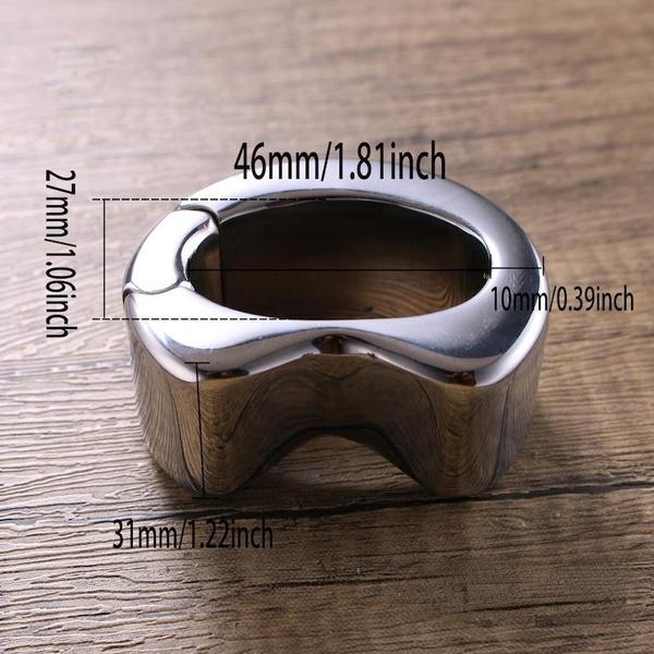 Male Strong Ball Stretcher Stainless Steel Scrotum Weight Ring