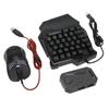 Keyboard and Mouse Converter Set Wired RGB Half Gaming Keyboard with Wired Mouse Converter Adapte Fo