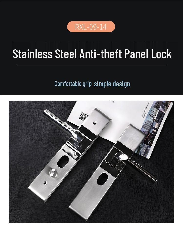 LeLang American Luxury Stainless Steel Silent Anti-Theft Lift-Up Deadbolt Door Lock for Indoor Wooden and Bedroom Doors.