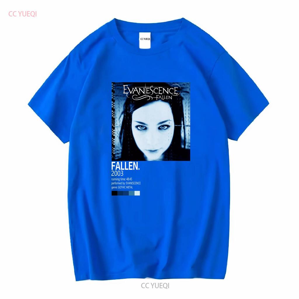 Evanescence Fallen Album T-shirt Taglia Completa S 5XL vintage Lavata streetwear Comoda Elasticizzata Traspirante abbigliamento firmato