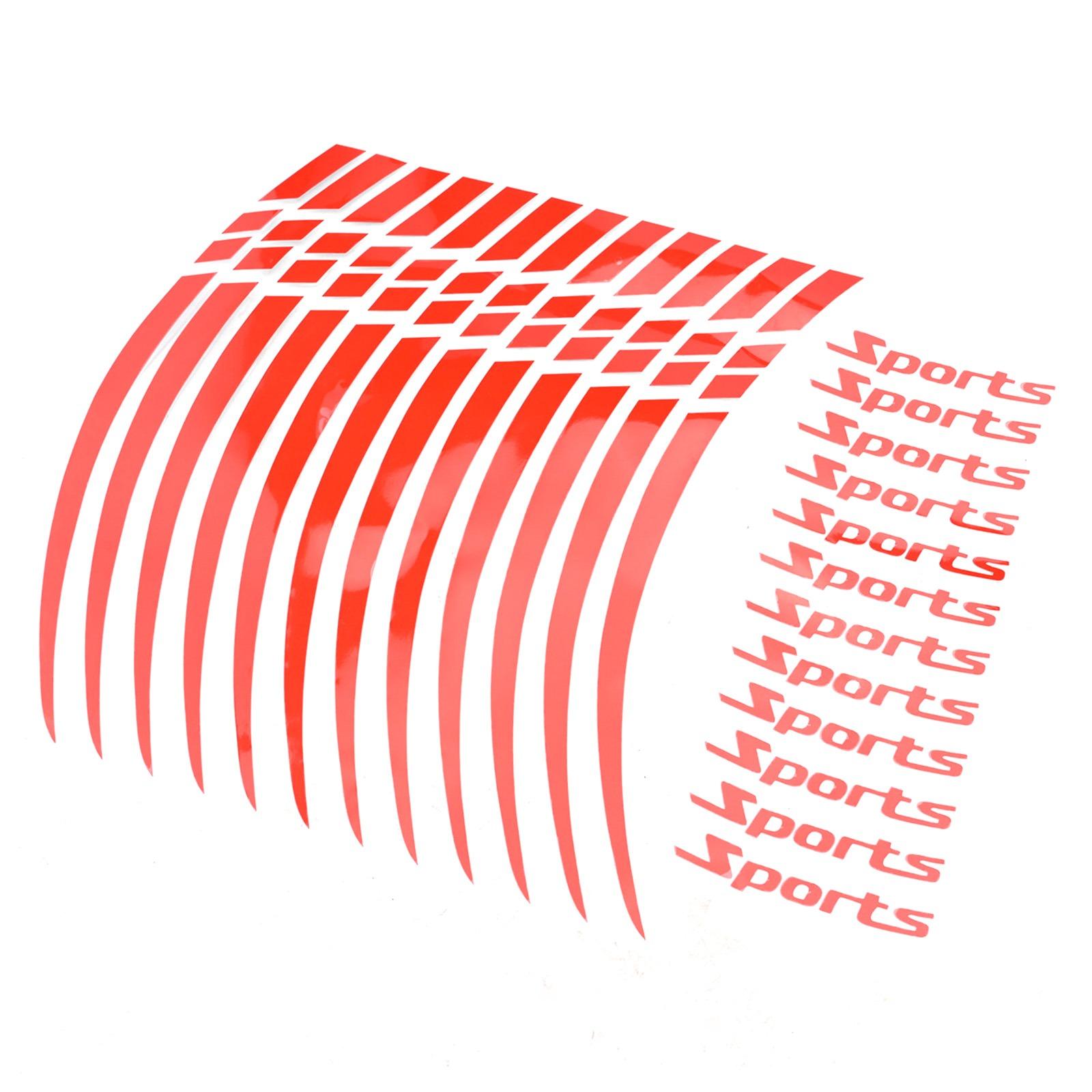 

12PC/set Car Motorcycle Wheel Rim Stripe Wheel Decal Tape Sticker 18 Inch-21 Inch Sport Bike Reflective Stickers