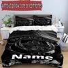 3pcs Duvet Cover Set (1*Duvet Cover + 2*Pillowcase, Without Core), Custom Name Manchester City FC Pattern Bedding Set, Home Bedroom Decor Gift