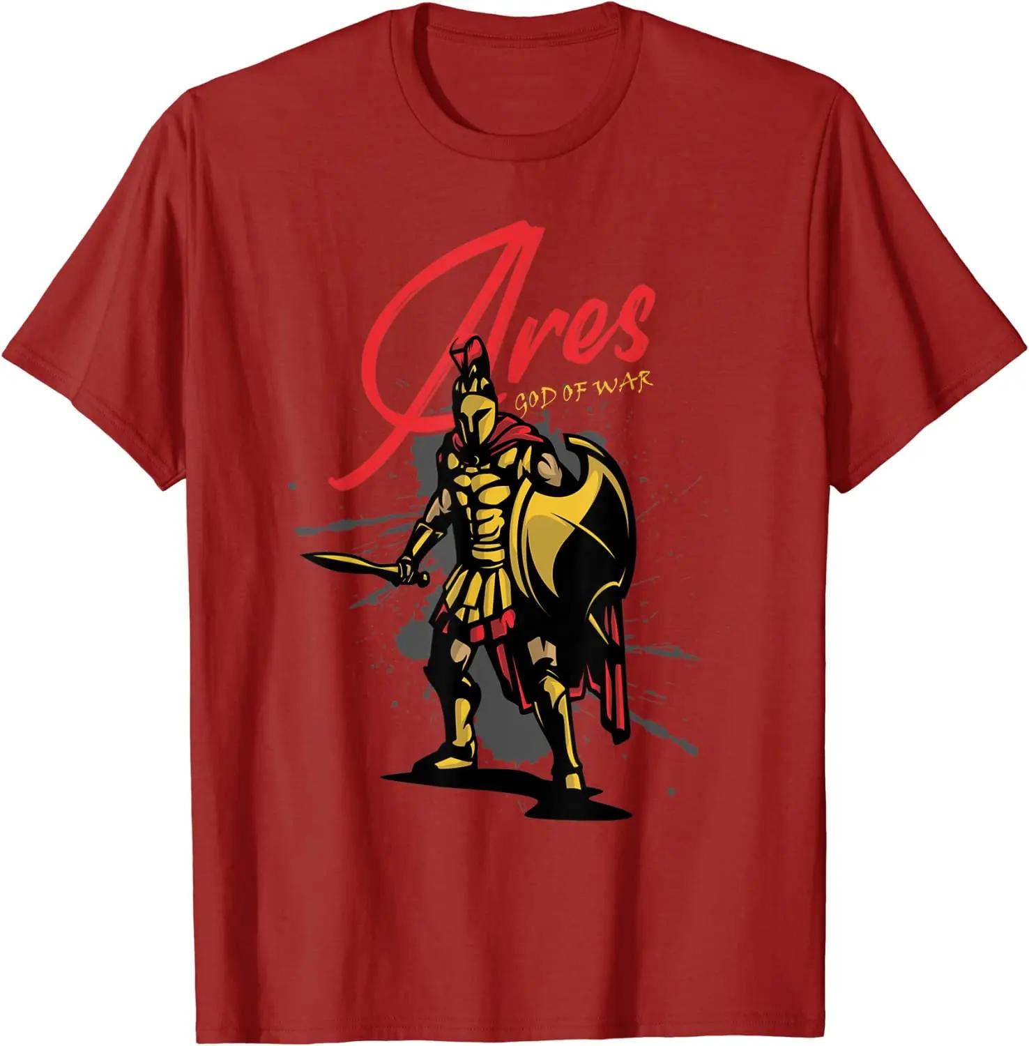 Ancient Greek Mythology God of War Ares TShirt Short Sleeve Casual 100 Cotton ONeck Summer Mens Tshirt Size S3XL S
