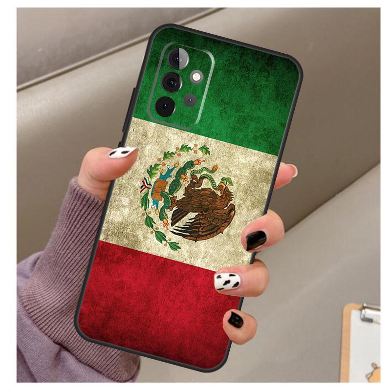 Mexican Pride Eagle Flag Case For Samsung Galaxy A34 A54 A14 A06 A16 A26 A36 A56 A12 A32 A52 A13 A33 A53 A15 A35 A55