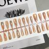 Golden Jade Gilded Cat Eye 3D Manikyrsett - 30 Lett Luksus Mandel Neglelapper