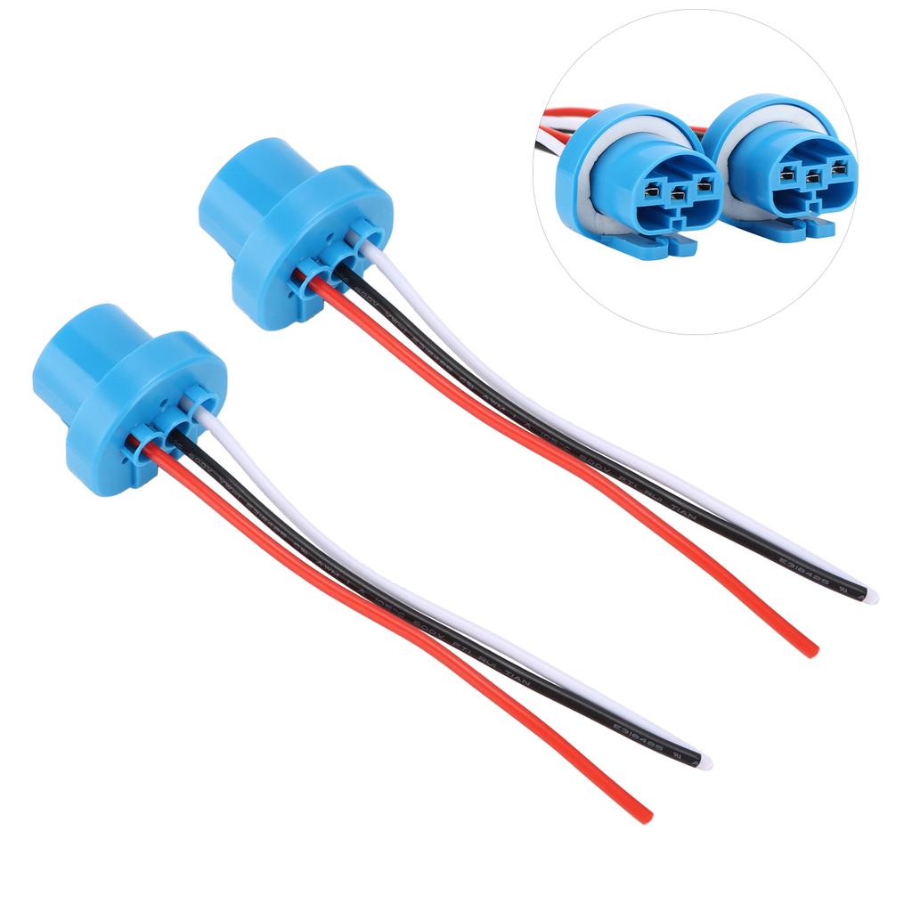 Par 9007 Kvinne Sokkel Sele Hovedlykt Tåkelys Universal for 9004 HB1 HB5 Pærer 12V?24V