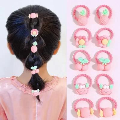 10 adet Çocuk Lastik Bant Saç Lastiğine Zarar Vermez İyi Kız Bebek Baş Halatı Saç Tokası Saç Cıvıltısı Scrunchies Başlığı