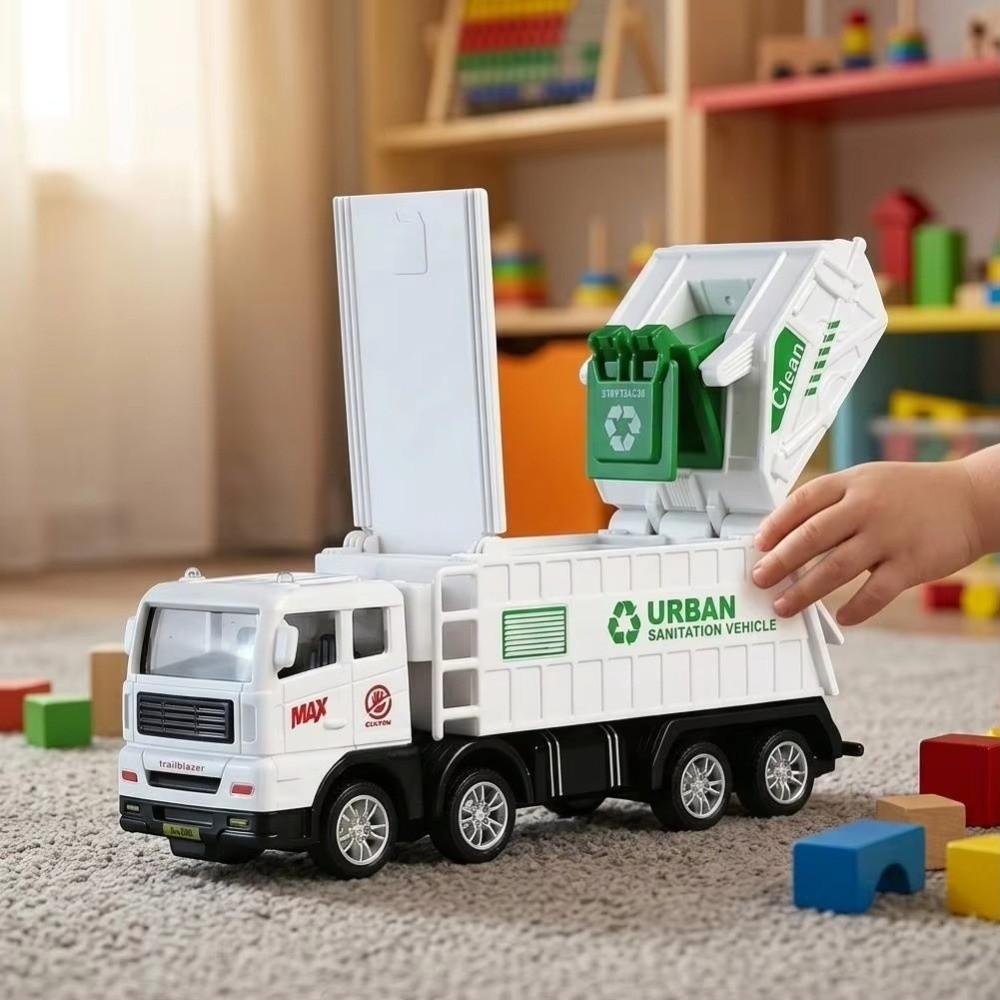 Inertia Powered Garbage Truck Toy Simulation Cleaning Sprinkler Truck Boys Gifts