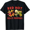 Unisex T-shirt Funny Red Hot Silly Peppers Cute Parody Retro T-Shirt
