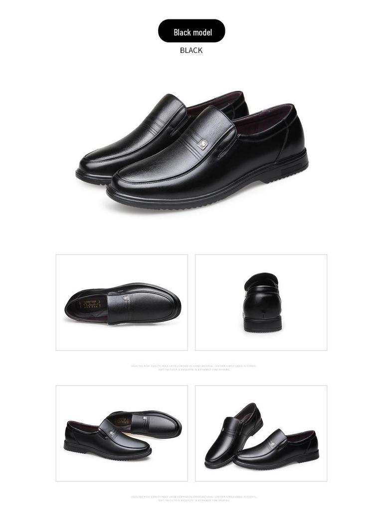 Herrskor i mjukt läder, slip-on, vardagsskor - Våredition för pappa