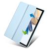 Flip Leather for Samsung Galaxy Tab A8 Cover 10 5 Inch Acrylic Transparent Back Stand Tablet Cover for Samsung Tab A8 Case with Pencil Holder