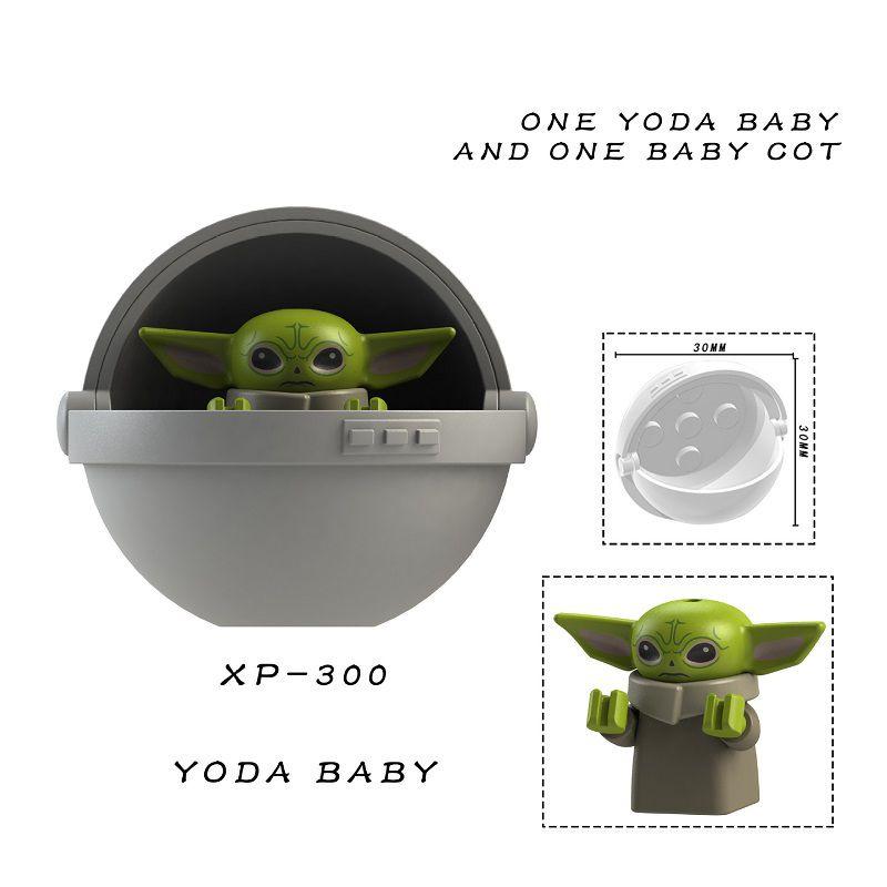 Yoda Baby Christmas Rotating Arm Mandalorian Building Blocks Toy For Creative Play
