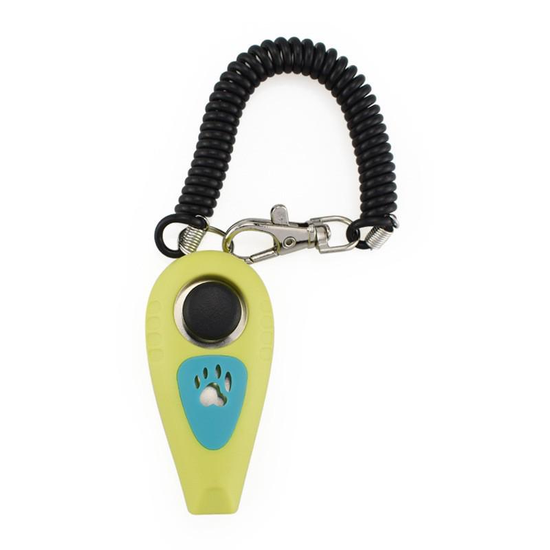 Zweifarbiger Haustiertraining-Clicker & Pfeife mit Lanyard