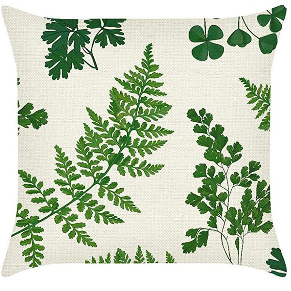 New Nordic Green Plant Printed Pillow Case Sofa Pillow Leaf Series Decorative Pillow Linen