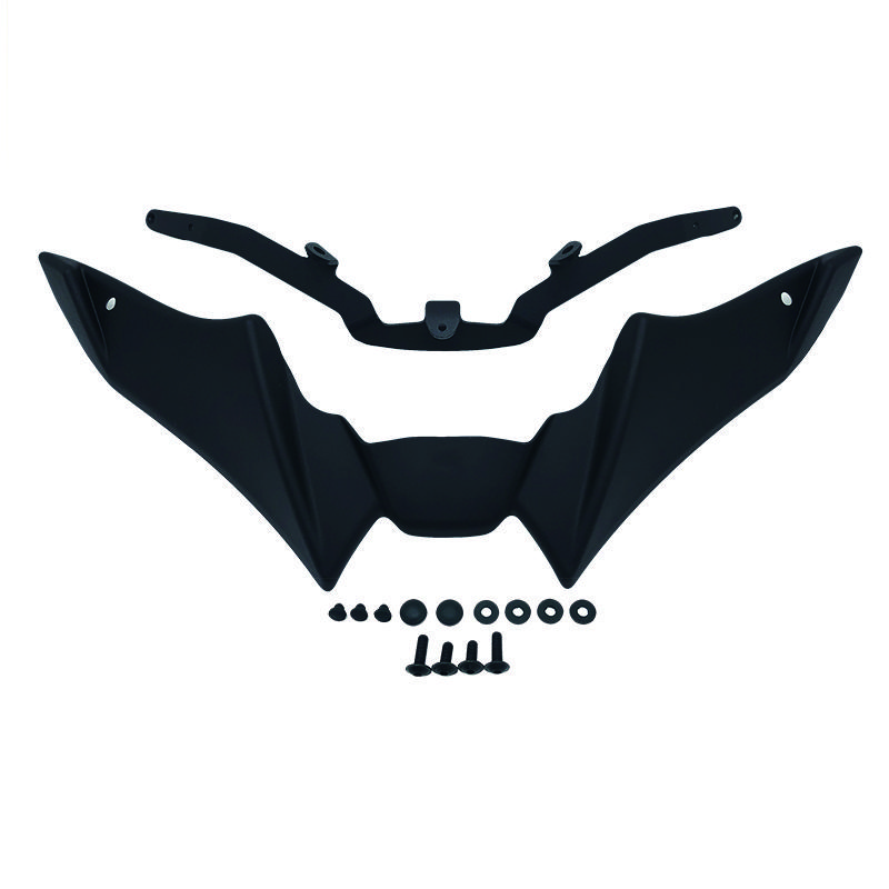 2023 Motorcycle Front Wheel Fender Beak Nose Cone Extension Extender Cowl Spoiler Cover For YAMAHA MT-09 MT09 MT 09 SP 2021-2022 чёрный