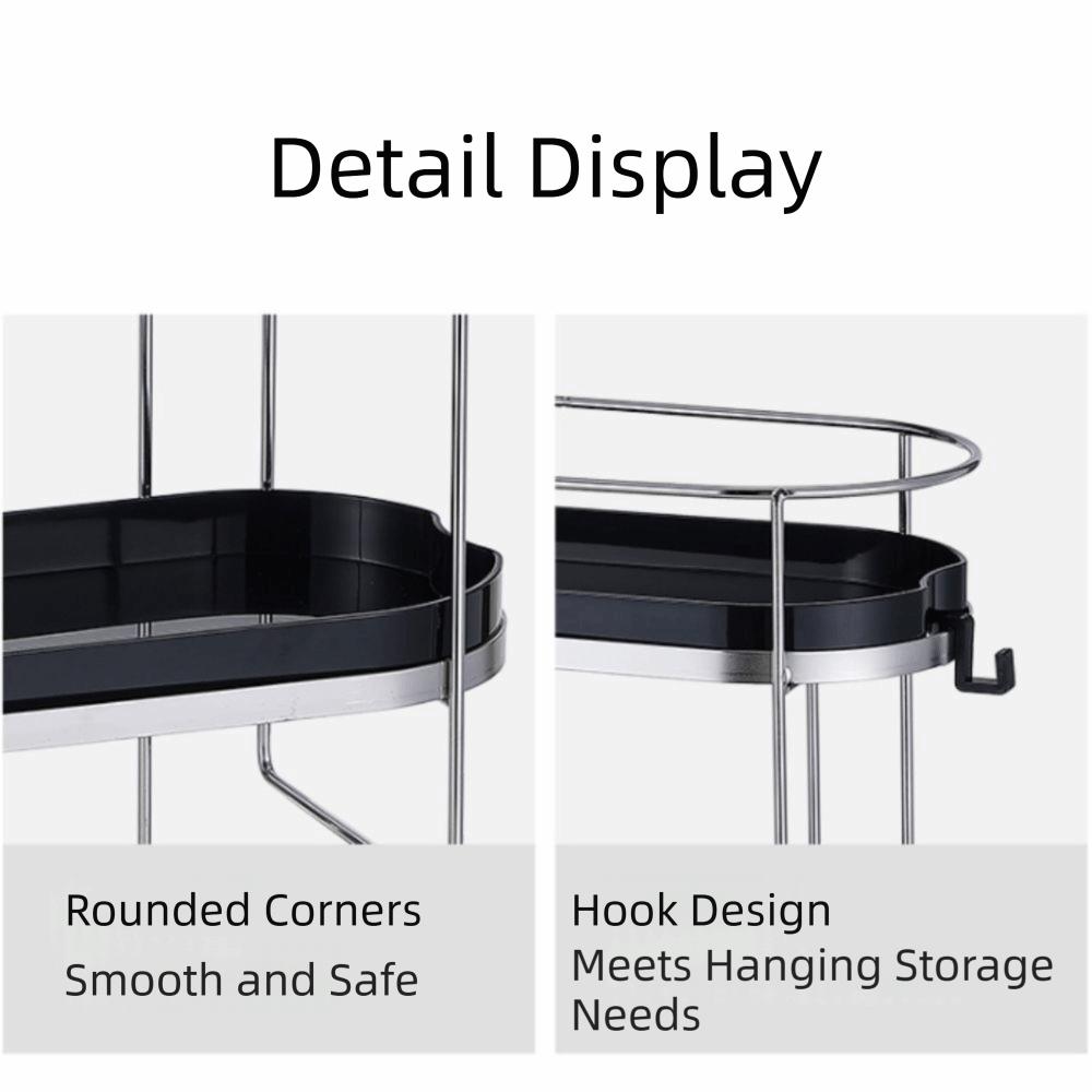 Multifunctional Storage Rack Stainless Steel Bathroom Shelf Space Saving Toilet Rack Kitchen