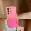 For Iphone 16 15 14 Pro Max 13 12 11 Samsung S24 S23 S21FE Gradient Double Color Case Wave Border Shockproof Phone Cover Skin Feel Shell