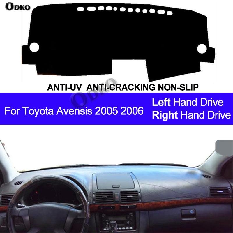 Auto Car Dashboard Cover Dash Mat Dash Board Pad Carpet Dashmat Anti-UV Mats For Toyota Avensis 2005 2006 LHD RHD Car Styling