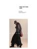 Octagonal Knit Lace Skirt with Elastic Waistband and Irregular Hem - Spring/Autumn 