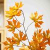 INS Style Red Maple Leaf Bouquet - Artificial Flowers for Green Plant Wedding Decorations