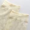 Summer Thin Silk Solid Over the Calf Socks for Womens Japanese Style JK Diamond Striped Pattern Student Long Stockings