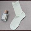 Leichte Kinder-Frotteesocken aus Seide für Frühling und Sommer mit kühlendem und atmungsaktivem Design, Wadenhöhe, einfarbig.