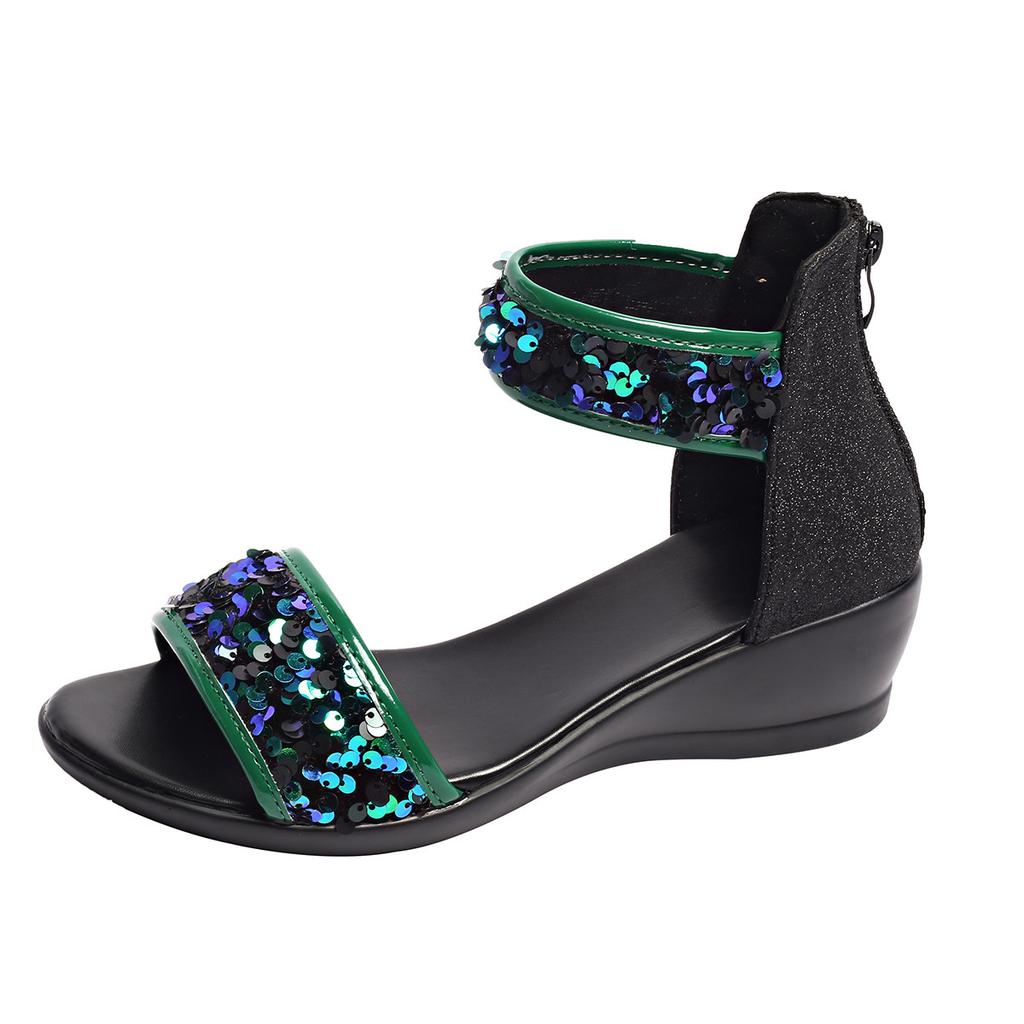 Shoes for Women Summer Fashion Women Platform Wedges Comfortable Sequin Plus Size 36-43 Sandals Casual Women Footwear