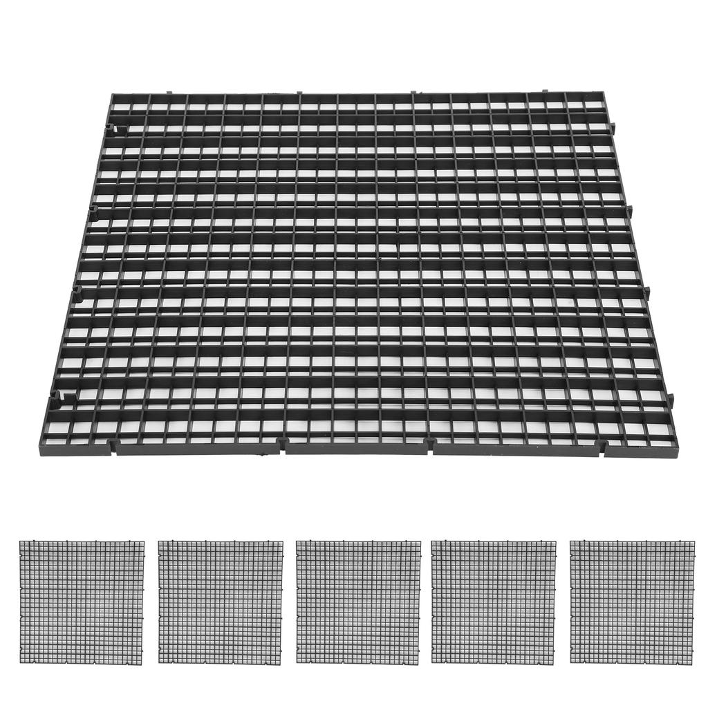 6Pcs Aquarium Fish Tank Isolation Bottom Filter Grid Plate Dividers Crate Cutting Splicing