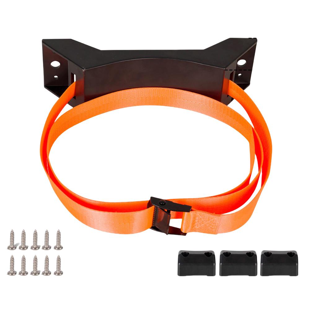 Ремень крепления газового баллона в автомобиле, нейлоновый ремень для крепления груза, для автодомов и яхт оранжевый
