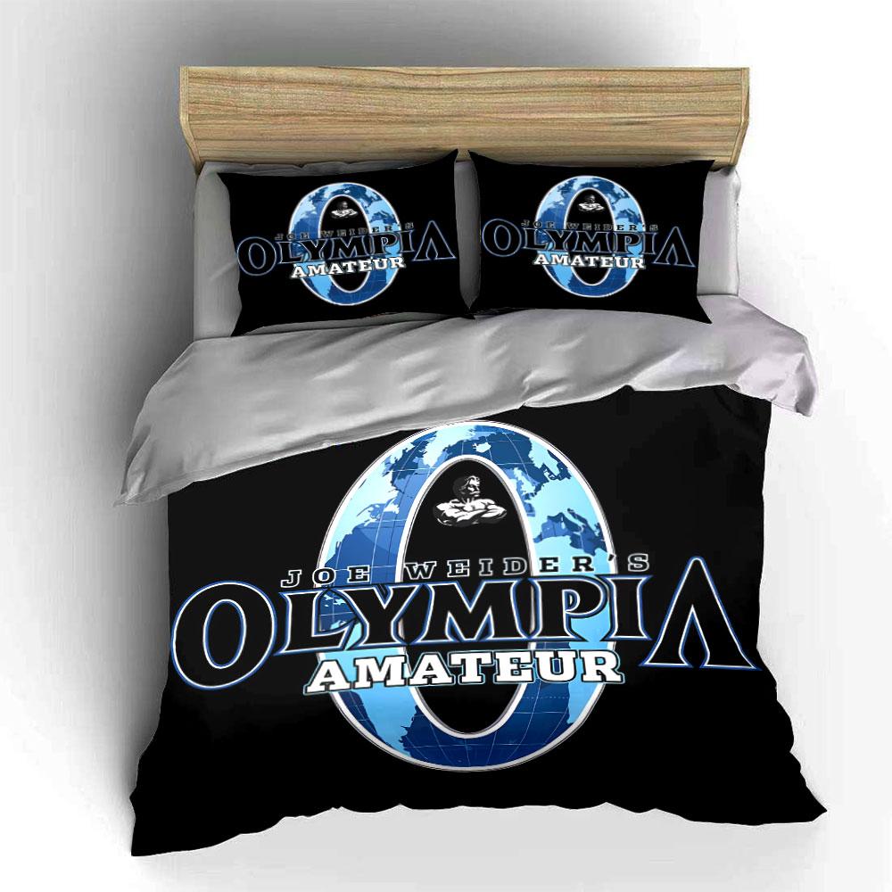 Olympia Amateur Logo Bettwäsche Bettbezug-Set Bettbezug Kissenbezüge (1*Bettbezug 2*Kissenbezüge, ohne Bettdecke)