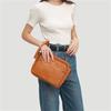 Three Leather Messenger Shoulder Bag Clutch Ladies Vintage Handmade Clutch