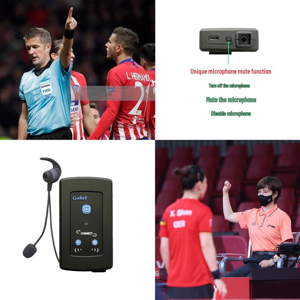GoRef 4-Person Full-Duplex Bluetooth Referee Intercom