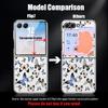 Butterfly Print Case For Samsung Galaxy Z Flip 8 7 6 5 Z Flip8 Flip7 Flip6 Hybrid 3in1 Plating Leather Skin Folding Phone Cover