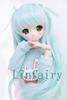 Linfairy Size Doll BJD Wave Wig 1/3 Wig, (Light Blue)