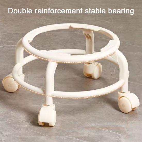 Yousheng Low Rolling Stool with 360 Degrees Swivel Wheels Faux Leather Cushion Roller Seat Heavy Duty Rotating Mini Chair Seating Stool