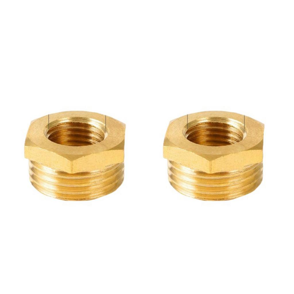 High Pressure Brass Pneumatic Reducer Fitting Multiple Size Hexagonal Socket Adapter For Industrial Air Systems