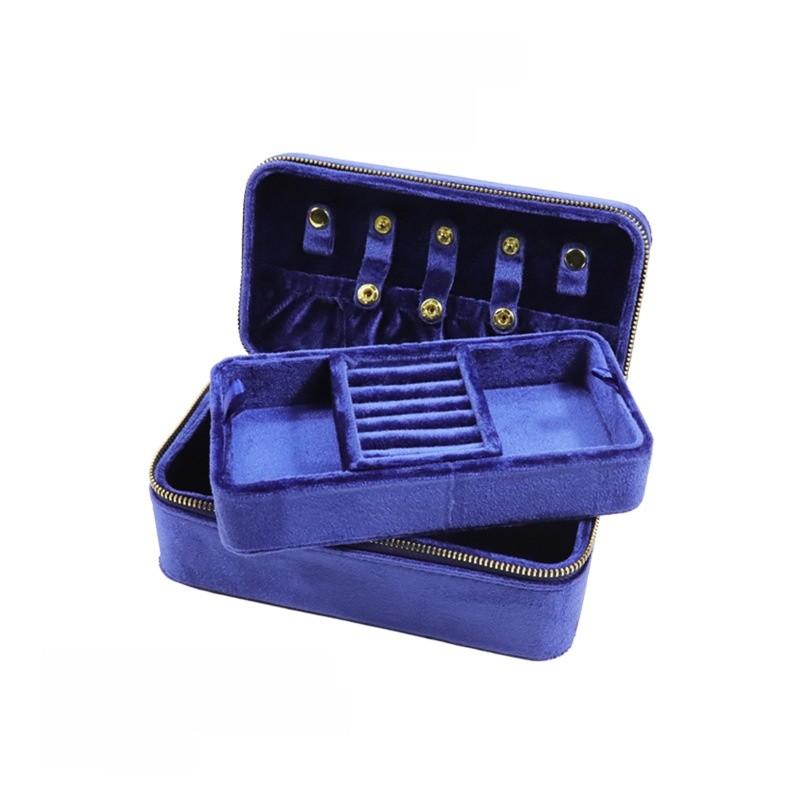 Luxury Double Layer Jewelry Organizer With Zipper For Travel And Home Storage